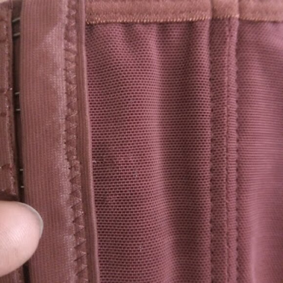 OUT FROM UNDER | Modern Love Chocolate Brown Lace Mesh Sweetheart Corset Urban S - Picture 15 of 15